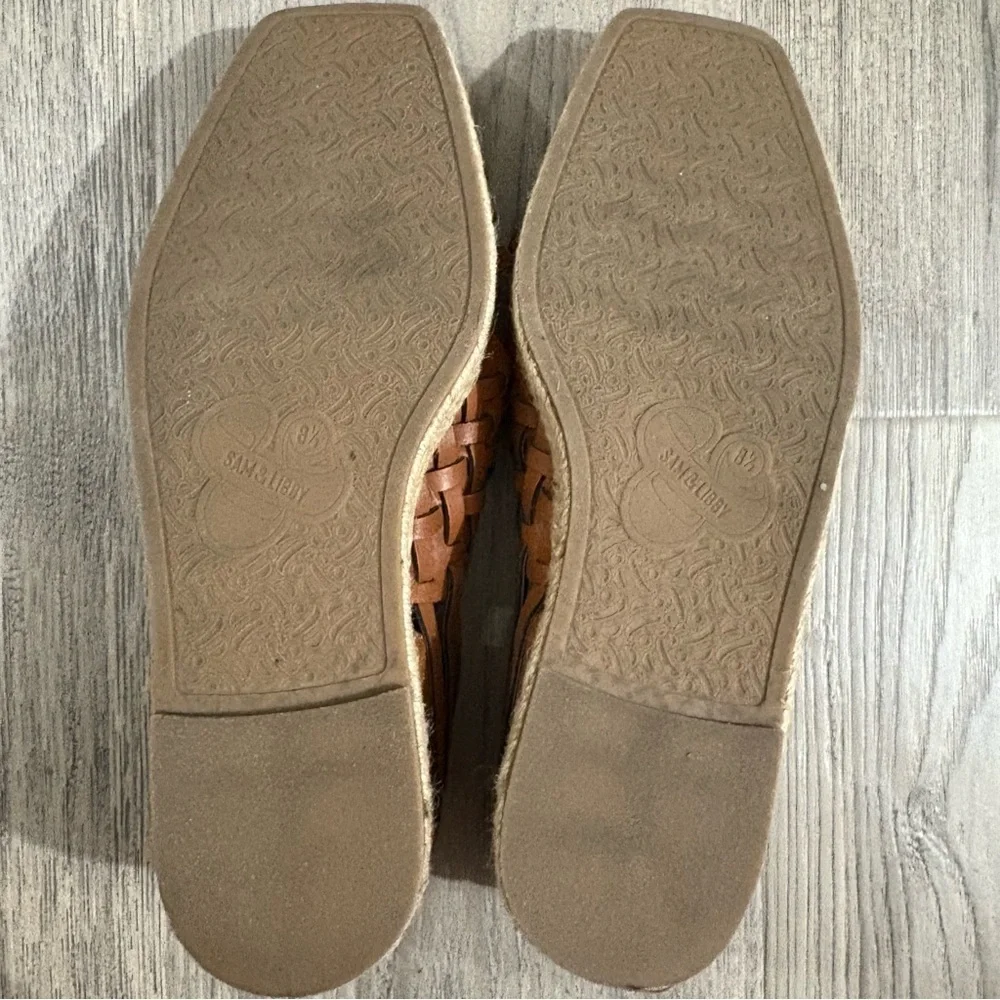 Sam & Libby Asha Huarache Espadrilles Sandal Womens Sz 8.5 Brown Coastal Cowgirl